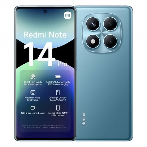 Xiaomi Redmi Note 14 Pro 4G 512GB 12GB RAM - Azul