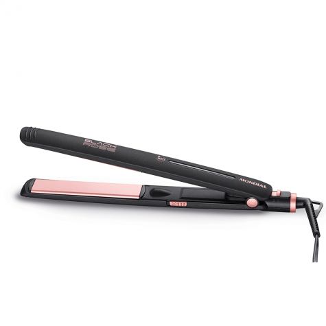 Chapinha/Prancha de Cabelo Mondial Black Rose P-27 - Turmalina 220ºC