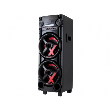 Caixa Amplificada Amvox ACA 1000 New X, 1000W, Bluetooth, Bivolt Preta